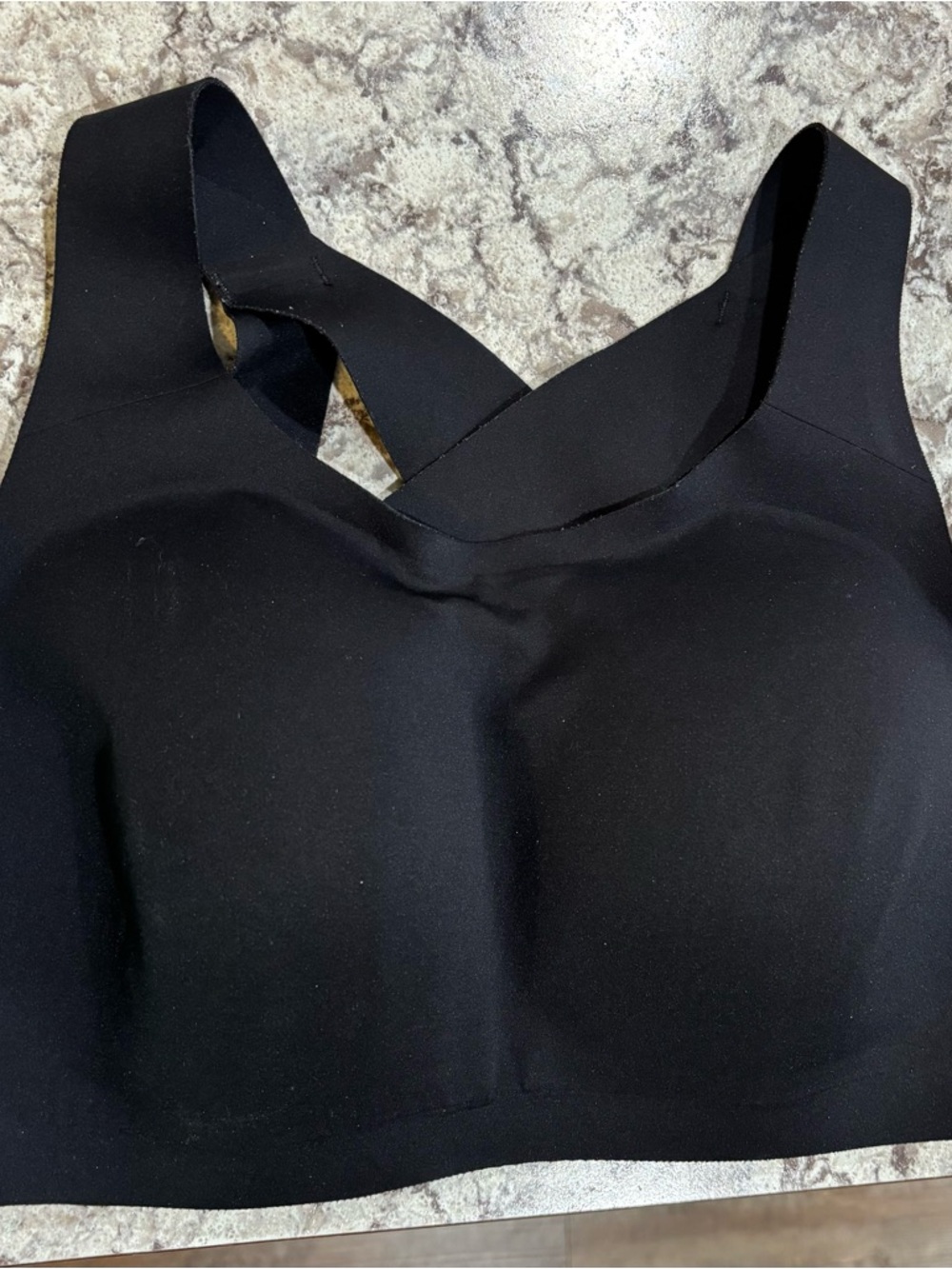 lululemon athletica Black Seamless Support Sports Bra